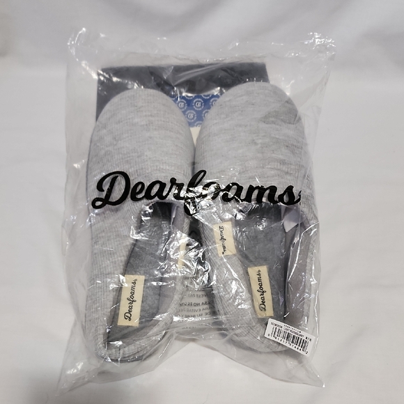 dearfoams Shoes - Dearfoams Light Gray Women's Slippers